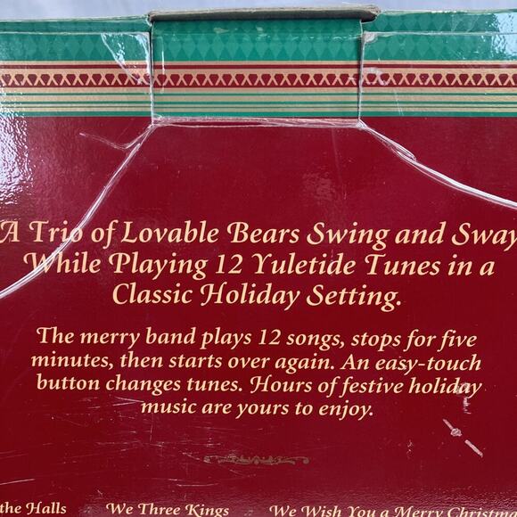 VINTAGE 1997 WONDERLAND BEAR BAND ANIMATED PLAYS 12 TUNES - Picture 14 of 16
